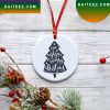 We Wish You A Merry Cat Personalized Christmas Ornament