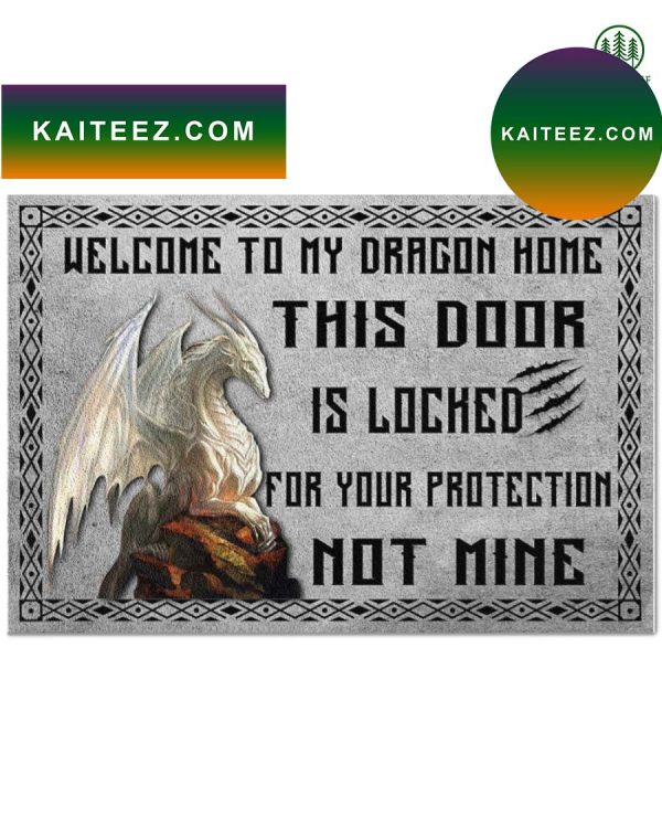 Welcome To My Dragon Home Doormat