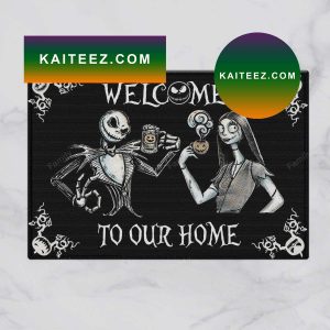 Welcome To Our Home Nightmare couple driking Doormat