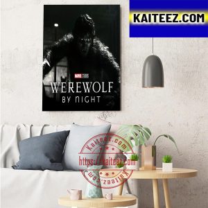 Werewolf By Night Marvel Studios Art Decor Poster Canvas