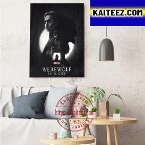 Werewolf By Night Marvel Studios Horror Movie Art Decor Poster Canvas