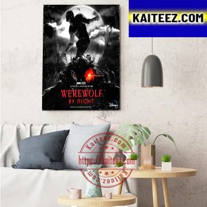 Werewolf By Night New Poster From The Marvel Studios Special Art Decor Poster Canvas