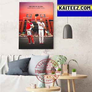 Yadier Molina And Albert Pujols The End Of An Era Art Decor Poster Canvas
