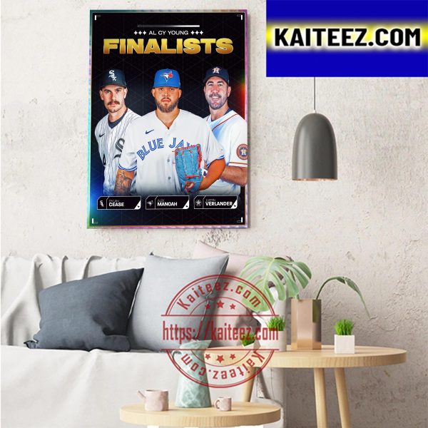 2022 AL CY Young Finalists Art Decor Poster Canvas Kaiteez