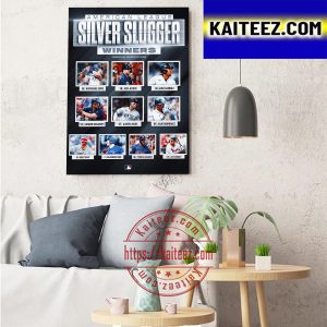 2022 AL Silver Slugger Award Winners Art Decor Poster Canvas