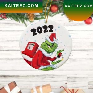 2022 Grinch Arrest A Gas Can Grinch Decorations Outdoor Ornament