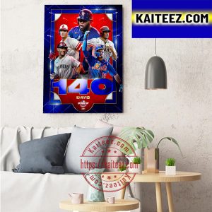 2022 MLB Opening Day 140 Days Art Decor Poster Canvas