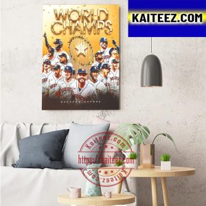 2022 MLB World Series Champions Are Houston Astros Art Decor Poster Canvas