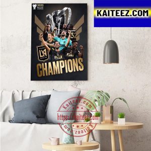 2022 MLS Cup Champions Los Angeles FC Champions Art Decor Poster Canvas