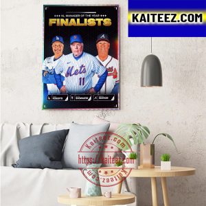 2022 NL Manager Of The Year Finalists Art Decor Poster Canvas
