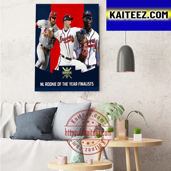 2022 NL Rookie Of The Year Award Finalists Art Decor Poster Canvas