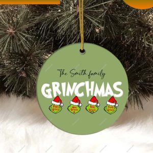 2022 The Family Grinches Christmas Ornament