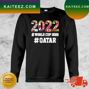 2022 World Cup Qatar All Team Flag T-Shirt