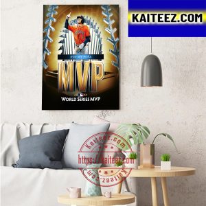 2022 World Series MVP Is Jeremy Pena Of Houston Astros Art Decor Poster Canvas