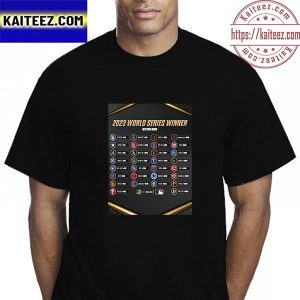 2023 MLB World Series Winner Betting Odds Vintage T-Shirt