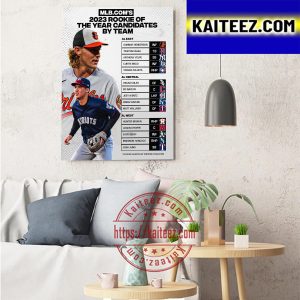 2023 Rookie Of The Year Candidates By AL Team Art Decor Poster Canvas