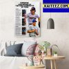 2023 Rookie Of The Year Candidates By NL Team Art Decor Poster Canvas