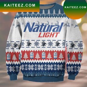 3D Natural Light Beer Ugly Christmas Sweater