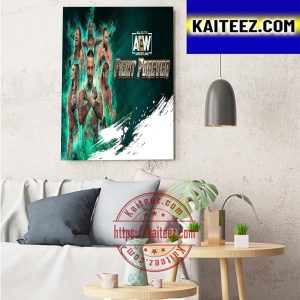 AEW Fight Forever Art Decor Poster Canvas