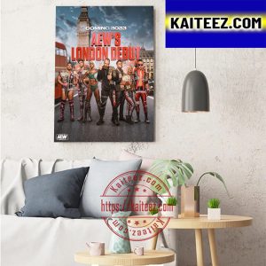 AEW London Debut Coming 2023 Art Decor Poster Canvas