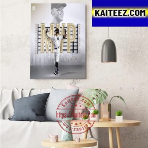 Aaron Judge 2022 American League Most Valuable Player Art Decor Poster Canvas