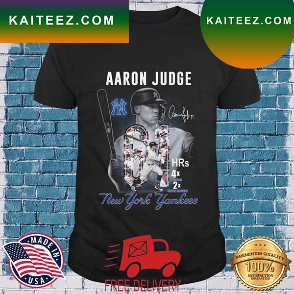 Aaron Judge 61 HRs New York Yankees Signature 2022 Shirt