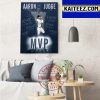 Aaron Judge Is The 2022 AL Most Valuable Player Art Decor Poster Canvas