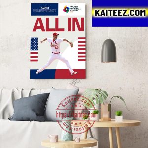 Adam Wainwright is All In For Team USA In The World Baseball Classic Art Decor Poster Canvas