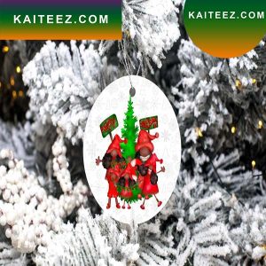 African American Christmas Gnomes Ornament