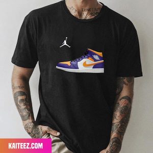 Air Jordan 1 Mid Lakers Fan Gifts T-Shirt