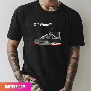 Air Jordan 4 x Off-White Bred Fan Gifts T-Shirt