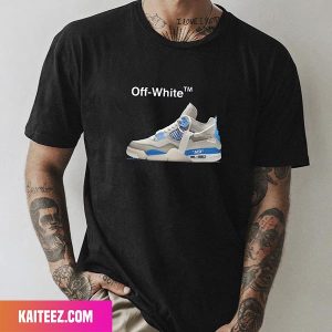 Air Jordan 4 x Off-white Military Blue Fan Gifts T-Shirt