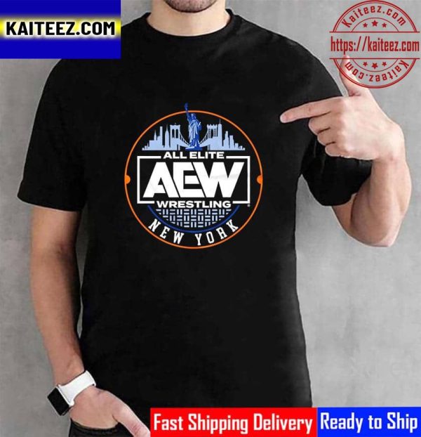 All Elite Wrestling AEW New York Event Exclusive Vintage T-Shirt