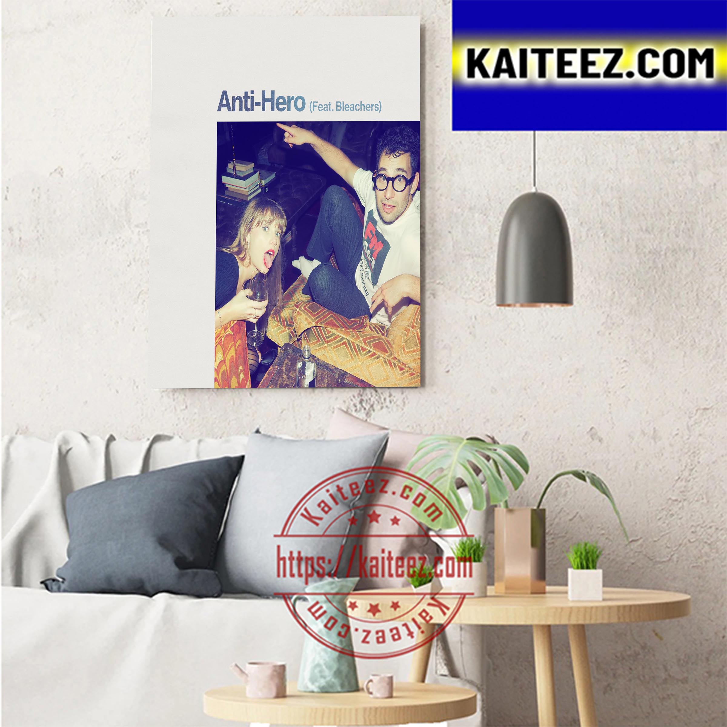Anti Hero Taylor Swift Feat Bleachers Art Decor Poster Canvas Kaiteez