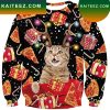 All I Want For Christmas Is Pizza Cat Ugly Christmas Sweater