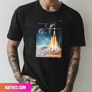 Artemis Program Explore Moon to Mars The Next Giant Leap Fan Gifts T-Shirt