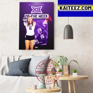 Audrey Nalls Is Big 12 Conference Offensive Player Of The Week Art Decor Poster Canvas