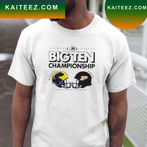 Awesome big Ten Championship Game Gray Head to Head Blue84 University of Michigan T-Shirt