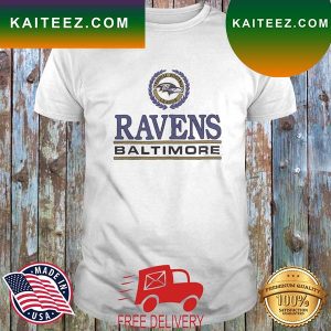 Baltimore Ravens Crest National Football League 2022 Logo T-shirt