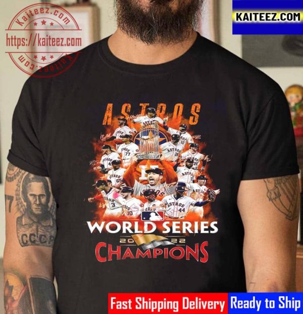 Baseball Team Houston Astros World Series Champions 2022 Vintage T-Shirt