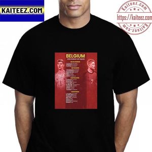 Belgium 2022 FIFA World Cup Squad Vintage T-Shirt