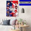 Best Of Three In 2022 MLB World Series Art Decor Poster Canvas