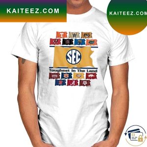Best toughest in the land sec conference flag comfort colors T-shirt