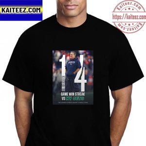 Bill Belichick 14 Game Win Streak Vs New York Jets Vintage T-Shirt