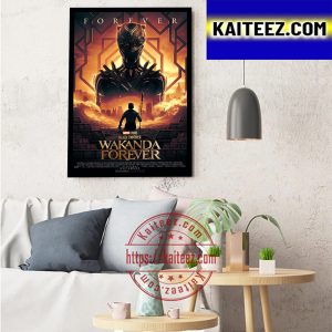 Black Panther Wakanda Forever Of Marvel Studios New Poster Art Decor Poster Canvas