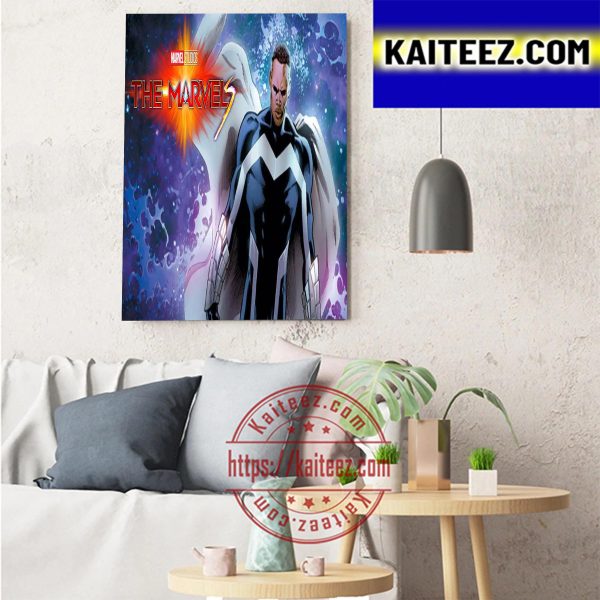 Blue Marvel In The Marvels Of Marvel Studios Art Decor Poster Canvas