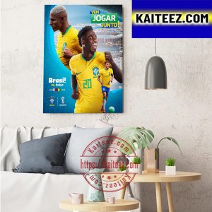 Brazil Vs Switzerland In FIFA World Cup Qatar 2022 Art Decor Poster Canvas