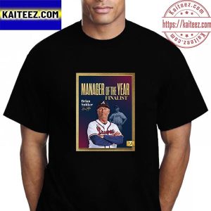 Brian Snitker NL Manager Of The Year Finalist Atlanta Braves MLB Vintage T-Shirt
