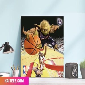 Brooklyn Nets x Yoda Star Wars Poster