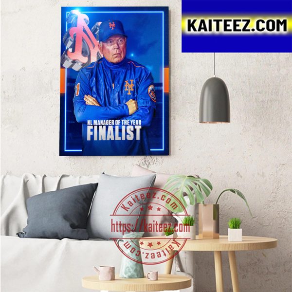 Buck Showalter NL Manager Of The Year Finalist New York Mets MLB Art Decor Poster Canvas